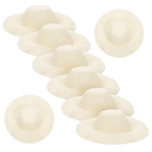 BESTonZON 20 Stück Mini Hüte Mini Kleines Deko Accessoire Miniatur Hüte Kleine Hüte Zum Basteln Kleine Hüte Deko Für Puppenhaus Hut Requisiten Exquisite Hut Dekoration Kreatives von BESTonZON