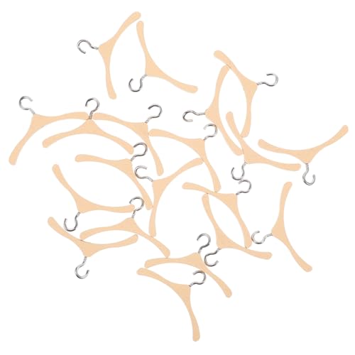 BESTonZON 20 Stück Mini Kleiderbügel Kleiderständer Kleiner Kleiderständer Zarte Kleine Kleiderbügel Kleiderbügel Zum Aufhängen Kleiderbügel Für Puppen Winzige Kleiderbügel Für von BESTonZON