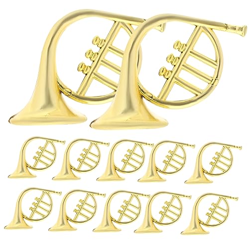 BESTonZON 20 Stück Mini Musikinstrumente Weihnachtsornamente Hängende Deko für Weihnachtsbaum DIY Weihnachtsbaum Zubehör mit Detailreicher Verarbeitung und Sicherem Kunststoffmaterial von BESTonZON