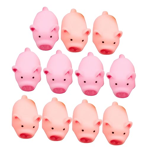 BESTonZON 20 Stück Mini schreiendes zum Stressabbau preise für klassenzimmer Partygeschenke Quietschendes Schweinespielzeug Mini-Schweinspielzeug Plastik von BESTonZON