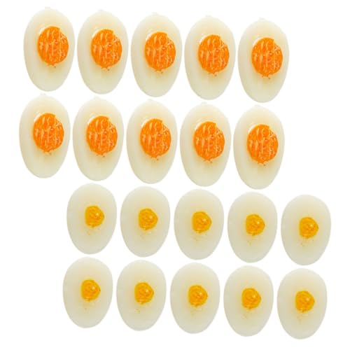 BESTonZON 20 Stück Miniatur Ei Miniaturen Küche Mini Küchenei DIY Ei Bastelspielzeug Lebensmittel Rollenspiel Miniatur Hauszubehör Kleines Ei Miniatur Halbes Rollenspiel Ei BESTonZON 20 Stück Miniatur Ei Miniaturen Küche Mini Küchenei DIY Ei Bastelspielzeug Lebensmittel Rollenspiel Miniatur Hauszubehör Kleines Ei Miniatur Halbes Rollenspiel Ei von BESTonZON