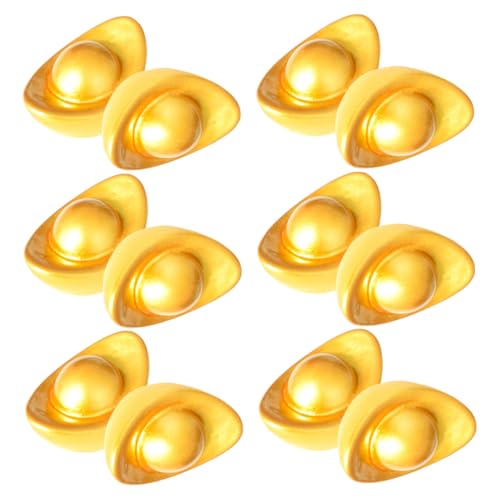 BESTonZON 20 Stück Miniature Ingot Figuren Resin Ingot Dekoration für Schreibtisch Chinesisches Reichtumssymbol Handwerk und Miniatur Szenenaccessoires BESTonZON 20 Stück Miniature Ingot Figuren Resin Ingot Dekoration für Schreibtisch Chinesisches Reichtumssymbol Handwerk und Miniatur Szenenaccessoires von BESTonZON