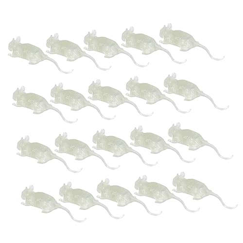BESTonZON 20 Stück Ratten Miniatur Halloween Simulationsspielzeug Mausspielzeug Zum Aufziehen Animiert Figuren Ameise Gefälschte Mäuse Streich Leuchtende Falsche Ratte Gruselig Plastik Weiß BESTonZON 20 Stück Ratten Miniatur Halloween Simulationsspielzeug Mausspielzeug Zum Aufziehen Animiert Figuren Ameise Gefälschte Mäuse Streich Leuchtende Falsche Ratte Gruselig Plastik Weiß von BESTonZON