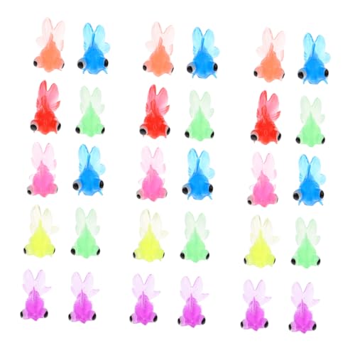 BESTonZON 20 Stück Realistische Goldfisch Modelle aus Transparentem Schwimmendem Soft Gel Farblich Gemischt Dekorative Aquarium Ornamente und Spielerisches Badspielzeug für BESTonZON 20 Stück Realistische Goldfisch Modelle aus Transparentem Schwimmendem Soft Gel Farblich Gemischt Dekorative Aquarium Ornamente und Spielerisches Badspielzeug für von BESTonZON