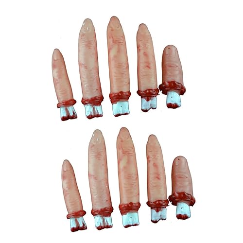 BESTonZON 20 Stück Requisiten gebrochener Finger Halloween -Dekorationen Halloween-Requisiten beängstigend von BESTonZON