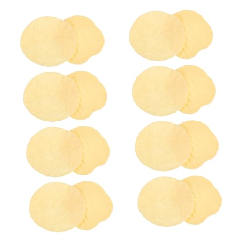 BESTonZON 20 Stück Simulierte Kartoffel -Chip -Requisiten Simulation Essen realistisch Requisiten für Lebensmittelpräsentationen Falsches realistisches Kartoffelmodell Faux Food PVC Gelb von BESTonZON