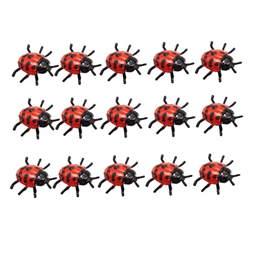 BESTonZON 20 Stück Simulierte Marienkäfer Modelle Simulation Marienkäfer Marienkäfer Roboter Rot Realistische Spiel Marienkäfer Marienkäfer Künstliche Marienkäfer Gefälschte von BESTonZON