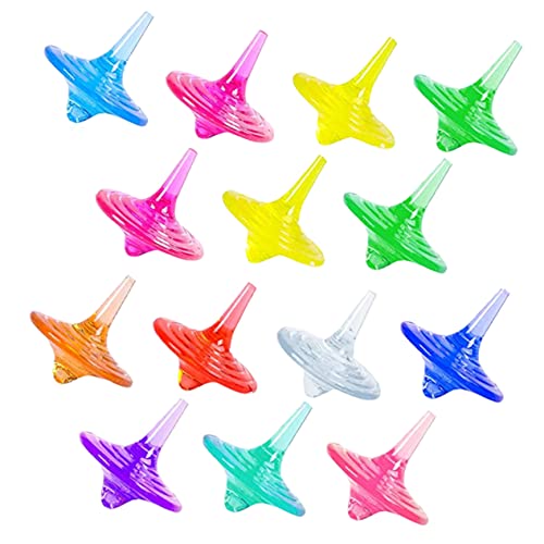 BESTonZON 20 Stücke Acryl Gyro Spielzeug Kinder Rotierenden Gyroskope Regenbogen Spielzeug Für Baby von BESTonZON