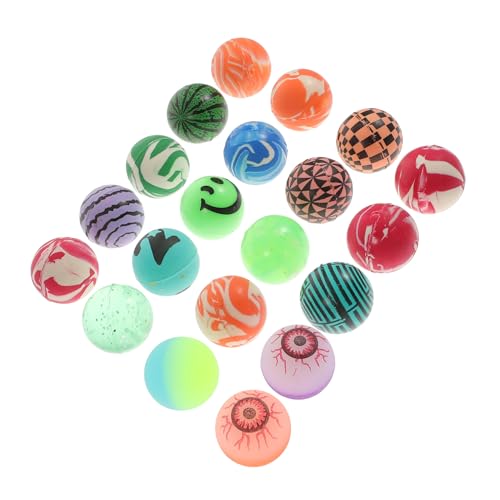 BESTonZON 20 Stück Springende Gläser Augapfel Kugel Gefälschte Augäpfel Halloween Große Hüpfbälle Augapfel -Dekoration Federnd Sensorisch Party Augapfel Hüpfbälle Sprungball Augapfel Ballons von BESTonZON
