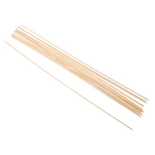 BESTonZON 20 Stück Streifen Zum Basteln Mit Drachen Drachenbaustäbe Dünne Dübelstangen Holzstäbe Für Drachen Holzdrachenstäbe Holzdübel Für Drachen Drachenbaustäbe Beige von BESTonZON
