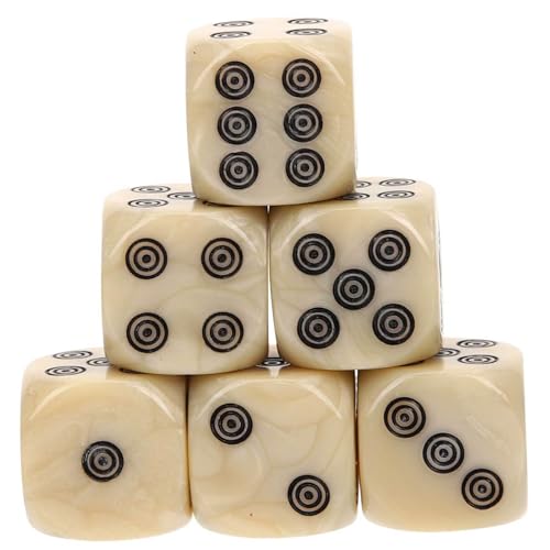 BESTonZON 20 Stück Teiliges Acryl Würfelset mit Großer Ziffern Langlebige Spielwürfel für Brettspiele und Rollenspiele Praktische Würfel für Familien Freundestreffen Party Accessoire von BESTonZON