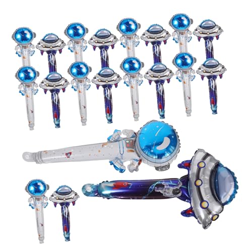 BESTonZON 20 Stück Teiliges Astronaut Folienballons mit Ufo-motiv Handliche Aufblasbare Weltraum-deko für Kindergeburtstag Leichte Partyballons aus Aluminiumfolie Kreative BESTonZON 20 Stück Teiliges Astronaut Folienballons mit Ufo-motiv Handliche Aufblasbare Weltraum-deko für Kindergeburtstag Leichte Partyballons aus Aluminiumfolie Kreative von BESTonZON