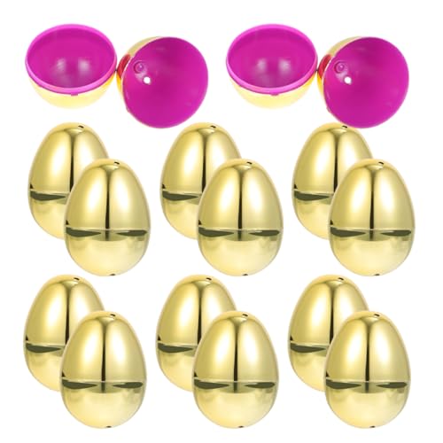 BESTonZON 20 Stück Teiliges Befüllbare Ostereier aus Kunststoff Dekorative Eier für Ostern Leere Eier für Partygeschenke und Ostereiersuche für Festlichkeiten BESTonZON 20 Stück Teiliges Befüllbare Ostereier aus Kunststoff Dekorative Eier für Ostern Leere Eier für Partygeschenke und Ostereiersuche für Festlichkeiten von BESTonZON