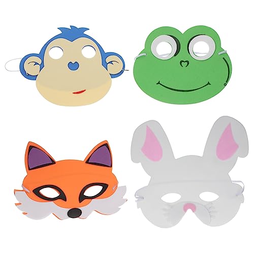 BESTonZON 20 Stück Teiliges Eva Tiermasken Halbgesichtsmasken Cartoon Design Lustige Cosplay Masken für Halloween Karneval mit Hautfreundlichem Atmungsaktivem Material für Partys BESTonZON 20 Stück Teiliges Eva Tiermasken Halbgesichtsmasken Cartoon Design Lustige Cosplay Masken für Halloween Karneval mit Hautfreundlichem Atmungsaktivem Material für Partys von BESTonZON
