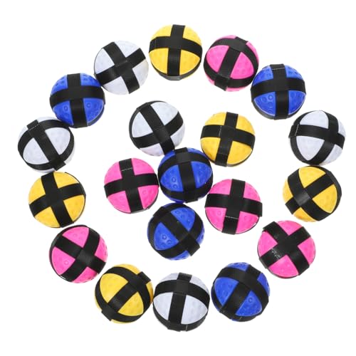 BESTonZON 20 Stück Teiliges Klettballspiel Bunte Wurfspielbälle mit für Garten Strand und Feste Fördert Motorik und Koordination BESTonZON 20 Stück Teiliges Klettballspiel Bunte Wurfspielbälle mit für Garten Strand und Feste Fördert Motorik und Koordination von BESTonZON