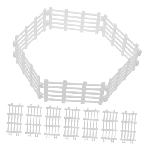 BESTonZON 20 Stück Teiliges Miniatur Farmzaun aus Kunststoff Weiße Kleine Gartenzaun Deko für Sandtische Puppenhaus DIY Mikrolandschaft Geeignet für Mini Farmmodelle und Bastelprojekte BESTonZON 20 Stück Teiliges Miniatur Farmzaun aus Kunststoff Weiße Kleine Gartenzaun Deko für Sandtische Puppenhaus DIY Mikrolandschaft Geeignet für Mini Farmmodelle und Bastelprojekte von BESTonZON