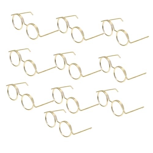 BESTonZON 20 Stück Teiliges Miniatur Puppenbrillen ohne Gläser Robustes Metall Brillengestell für DIY Puppenkostüm und Puppenhaus Zubehör Modisches Accessoire für Kleine Puppen und Bjd BESTonZON 20 Stück Teiliges Miniatur Puppenbrillen ohne Gläser Robustes Metall Brillengestell für DIY Puppenkostüm und Puppenhaus Zubehör Modisches Accessoire für Kleine Puppen und Bjd von BESTonZON