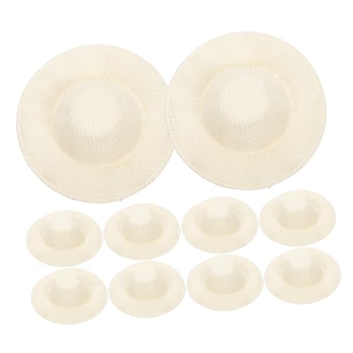 BESTonZON 20 Stück Teiliges Miniatur Strohhüte Kleine Handgefertigte Mützen Dekorative Mini Accessoires für DIY Puppenhaus Bastelbedarf Haarschmuck Vielseitig Verwendbar BESTonZON 20 Stück Teiliges Miniatur Strohhüte Kleine Handgefertigte Mützen Dekorative Mini Accessoires für DIY Puppenhaus Bastelbedarf Haarschmuck Vielseitig Verwendbar von BESTonZON