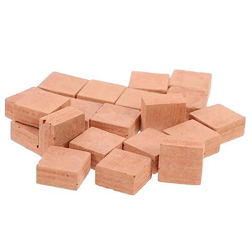 BESTonZON 20 Stück Teiliges Miniatur Ziegelstein Modellset Fein Polierte Sichere Mauersteine für DIY Puppenhaus Mikrolandschaft Sandtisch Kreative Kinderbastelei Langlebige BESTonZON 20 Stück Teiliges Miniatur Ziegelstein Modellset Fein Polierte Sichere Mauersteine für DIY Puppenhaus Mikrolandschaft Sandtisch Kreative Kinderbastelei Langlebige von BESTonZON