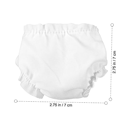BESTonZON 20 Stück Teiliges Puppenunterwäsche Mini Weiße Doll Windeln aus Weichem Strapazierfähige Puppenkleidung mit Feiner für Puppen zum Rollenspiel und Puppenpflege BESTonZON 20 Stück Teiliges Puppenunterwäsche Mini Weiße Doll Windeln aus Weichem Strapazierfähige Puppenkleidung mit Feiner für Puppen zum Rollenspiel und Puppenpflege von BESTonZON