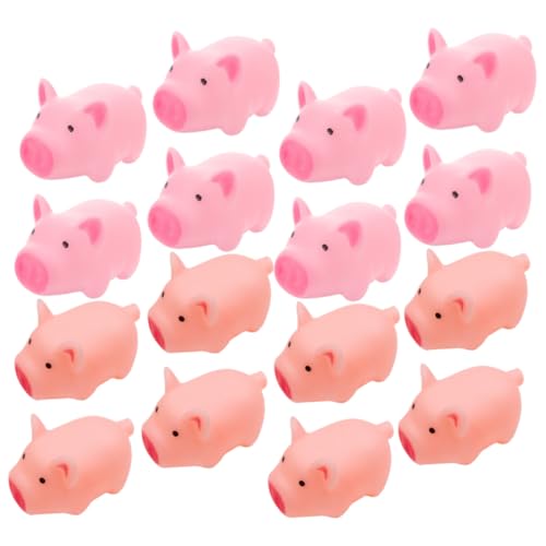BESTonZON 20 Stück Teiliges Quietschespielzeug Schweinchen in Rosa und Fleischfarben Stressabbau Squeeze Toys für Anti Stress Sensory als Goodie Bag Füller und Partygeschenk von BESTonZON