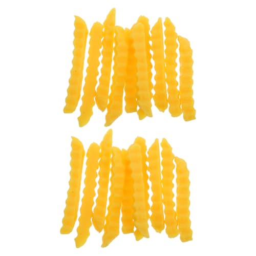 BESTonZON 20 Stück Teiliges Realistische Fake Pommes Frites Künstliche Fast Food Modelle für Tischdekoration Partybedarf und Fotorequisiten für Zuhause und Veranstaltungen BESTonZON 20 Stück Teiliges Realistische Fake Pommes Frites Künstliche Fast Food Modelle für Tischdekoration Partybedarf und Fotorequisiten für Zuhause und Veranstaltungen von BESTonZON
