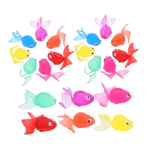 BESTonZON 20 Stück Teiliges Realistische Goldfische aus Umweltfreundlichem TPR Material Farblich Gemischte Aquarium Deko Naturgetreue Kunststofffische für Fischbecken und Aquariengestaltung BESTonZON 20 Stück Teiliges Realistische Goldfische aus Umweltfreundlichem TPR Material Farblich Gemischte Aquarium Deko Naturgetreue Kunststofffische für Fischbecken und Aquariengestaltung von BESTonZON