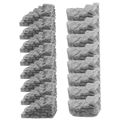 BESTonZON 20 Stück Teiliges Resin Miniatur-treppen- Gerade und Gebogen Robuste Micro Feine Miniatur Treppen für DIY Puppenhaus Dekoration Kleine Gartenornamente für BESTonZON 20 Stück Teiliges Resin Miniatur-treppen- Gerade und Gebogen Robuste Micro Feine Miniatur Treppen für DIY Puppenhaus Dekoration Kleine Gartenornamente für von BESTonZON