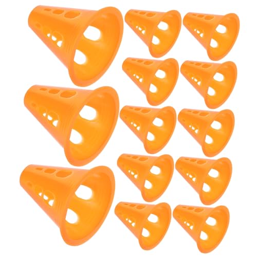 BESTonZON 20 Stück Teiliges Roller Skating Marker Stapelbare Kunststoff Trainingskegel Windstabil mit Flachem Boden Bunte Straßensperren für Indoor Outdoor Sport und Agility Training BESTonZON 20 Stück Teiliges Roller Skating Marker Stapelbare Kunststoff Trainingskegel Windstabil mit Flachem Boden Bunte Straßensperren für Indoor Outdoor Sport und Agility Training von BESTonZON