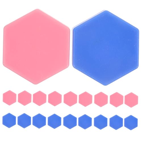 BESTonZON 20 Stück Teiliges mit Bunten Flugschach Figuren aus Große Langlebige Schachspiel Zubehörteile für Erwachsene für Reisen und Familienspiele von BESTonZON