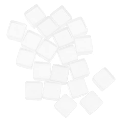 BESTonZON 20 Stück Transparente Würfel Präzisionswürfel Unterhaltungswürfel Nachtbar Gastgeschenke Spielwürfel Mini SAGT Partyzubehör Pub Klare Würfel Würfelspielzeug Blankowürfel von BESTonZON