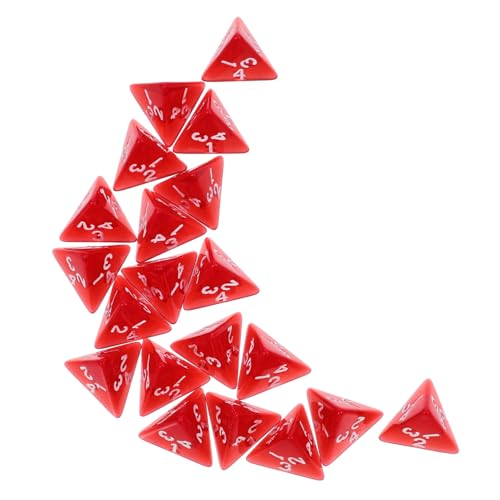 BESTonZON 20 Stück Transparenter roter Würfel Spiel Würfel Tischspiel 20-seitiger Würfel 4-seitiger Würfel mehrseitige Würfel spielwürfel ausgefallene Würfel 4-seitige Würfelmasse Acryl BESTonZON 20 Stück Transparenter roter Würfel Spiel Würfel Tischspiel 20-seitiger Würfel 4-seitiger Würfel mehrseitige Würfel spielwürfel ausgefallene Würfel 4-seitige Würfelmasse Acryl von BESTonZON