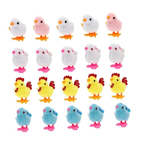 BESTonZON 20 Stück Uhrwerk-Küken-Häschen für kinderspielzeug Huhn Easter Decoration Küken Uhrwerk dekorative Hasenspielzeuge Plüsch BESTonZON 20 Stück Uhrwerk-Küken-Häschen für kinderspielzeug Huhn Easter Decoration Küken Uhrwerk dekorative Hasenspielzeuge Plüsch von BESTonZON