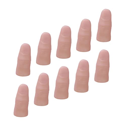 BESTonZON 20 Stück gefälschter Finger Hände Tricks Tipps Nägel Zehe Fake Finger fingerpuppen-Set mocks Finger mockin Simulation Fingerspielzeug gefälschte Fingerspielzeuge Vinyl von BESTonZON