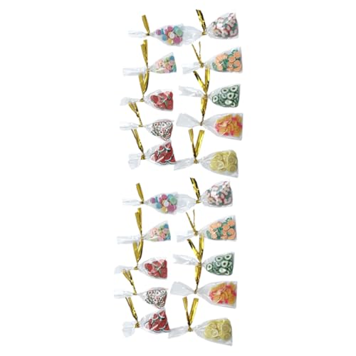 BESTonZON 20 Stücke DIY Candy Polymer Clay Mini Verpackt Dessert Miniatur Kit von BESTonZON