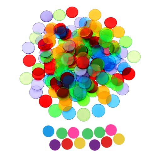 BESTonZON 200 Stück Zählspielzeug Für Jungen Und Mädchen Lernspiel-Chips Bingo Kunststoff Für Spiele Für Jungen Und Mädchen BESTonZON 200 Stück Zählspielzeug Für Jungen Und Mädchen Lernspiel-Chips Bingo Kunststoff Für Spiele Für Jungen Und Mädchen von BESTonZON