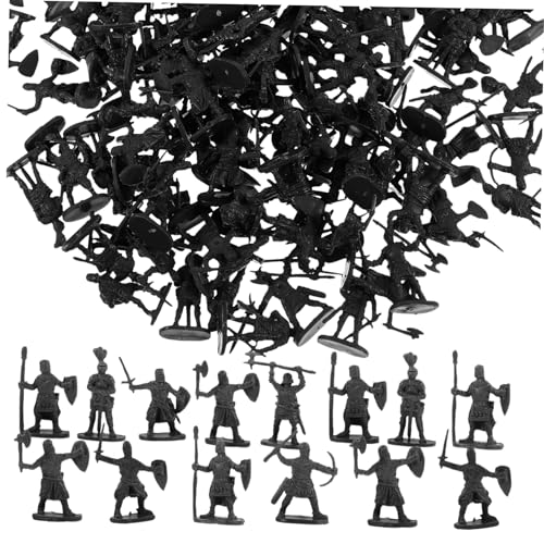 BESTonZON 200 Stück Mini-Soldatenmodell Spielzeugmännerarmee Miniaturfamilie deko für scheibengardinen kleine Leute Handwerk Soldaten-Actionfiguren Plastik von BESTonZON