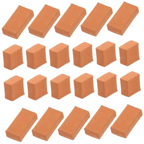 BESTonZON 200 Stück Modellbausteine für Gartenmauer Puppenhaus Sicher Fein Poliert Vielseitig Einsetzbar von BESTonZON