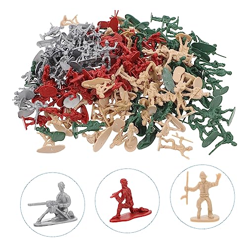 BESTonZON 200 Stück Teiliges Soldatenfiguren aus Kunststoff Detailreiche Militärmodelle für Schreibtischdekoration Bunte Figuren für Jungen und Mädchen Zufällige Farbe BESTonZON 200 Stück Teiliges Soldatenfiguren aus Kunststoff Detailreiche Militärmodelle für Schreibtischdekoration Bunte Figuren für Jungen und Mädchen Zufällige Farbe von BESTonZON