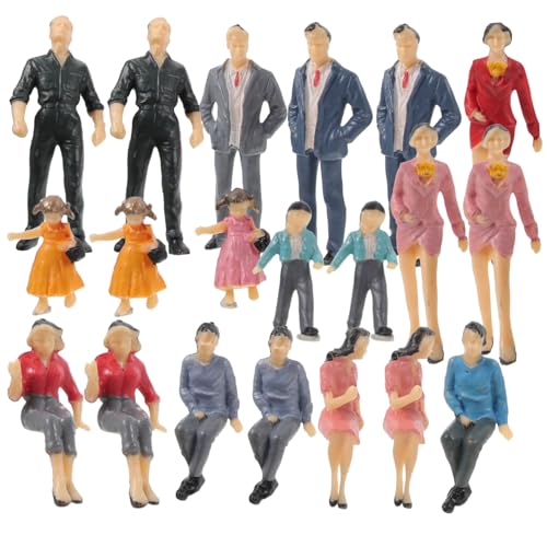 BESTonZON 20PCS Miniatur Figuren Bunte Bemalte Personen Für Miniatur Landschaft Und Puppenhaus Lebensechte Modelle Für Kreative Dekoration BESTonZON 20PCS Miniatur Figuren Bunte Bemalte Personen Für Miniatur Landschaft Und Puppenhaus Lebensechte Modelle Für Kreative Dekoration von BESTonZON