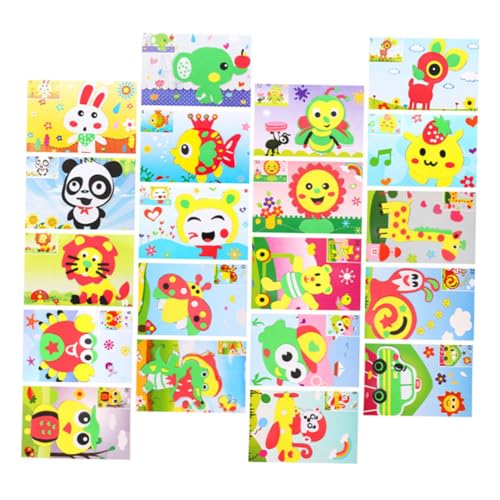 BESTonZON Pädagogische 3D-Eva-Aufkleber Für Kleinkinder Aufkleber-Kits Cartoon-Muster Zufälliger Stil BESTonZON Pädagogische 3D-Eva-Aufkleber Für Kleinkinder Aufkleber-Kits Cartoon-Muster Zufälliger Stil von BESTonZON