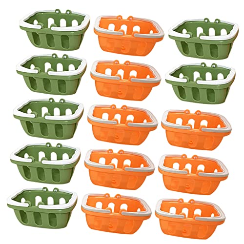 BESTonZON Mini-einkaufskorb Für Kinder 20 Stück Handkorb Spielzeug Supermarktkorb Modell Kunststoff Schreibtischdekor Für Ankleidespiele von BESTonZON