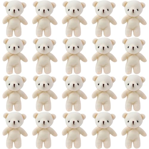 BESTonZON 20St Multifunktionaler Bärenanhänger Kaninchen Mini-Tier-Plüsch Tiere kleine Bären tragen kuschelbären Plush Hängender Bärenanhänger Schlüsselanhänger Bärenanhänger Stoff von BESTonZON