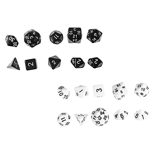 BESTonZON 20St facettierte Würfel Zahlenwürfel aus Acryl Würfel für Rollenspiele Partyzubehör Spiel Würfel Würfeln Acryl-Spielwürfel mehrseitige Würfel alte Würfel Acryl Würfel von BESTonZON