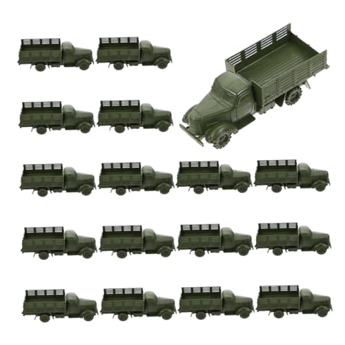 BESTonZON 20st LKW-Modell Kleine Spielzeugautos -modellautos Für Baufahrzeuge Lagerauto Baustellenspielzeug Tragbares LKW- Pp Olive Green von BESTonZON