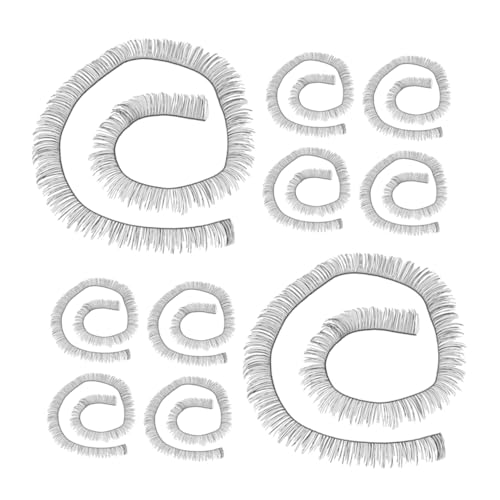 BESTonZON 20st Puppe Falsche Wimpern Falsche Wimpern Für Puppe Puppenhaus Googeln Cartoon-Augen Zart Gefälscht Karikatur Eyeliner Halbe Wimpern Selbstklebende Wimpern Fälschung Vor Pa Black von BESTonZON