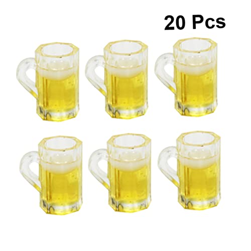 BESTonZON 20st Taschenmöbel Mini-biergläser Mini- Zubehör Für Kinderspielhäuser Yellow BESTonZON 20st Taschenmöbel Mini-biergläser Mini- Zubehör Für Kinderspielhäuser Yellow von BESTonZON