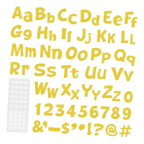 BESTonZON 216 Stück Glitzer Buchstaben und Zahlen für Dekoration für Klassenräume Partys Zuhause und Kreatives Basteln und Scrapbooking BESTonZON 216 Stück Glitzer Buchstaben und Zahlen für Dekoration für Klassenräume Partys Zuhause und Kreatives Basteln und Scrapbooking von BESTonZON