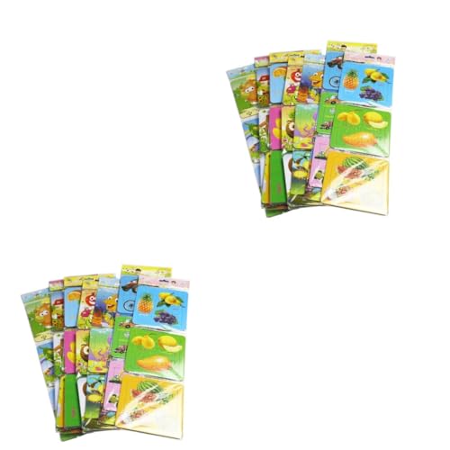 BESTonZON 24 STK Papierpuzzle für Kinder Geschenke für Kinder kindergeschenke Tier Puzzle Cartoon Puzzle Safe Toy Spielzeug Cartoon-Tier-Puzzle Puzzle aus Papier Karikatur Kinderpapier von BESTonZON