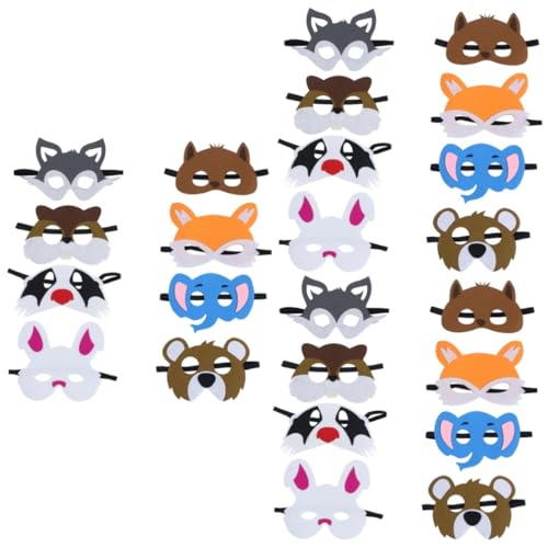 BESTonZON 24 Stck. Kleine Tiermaske Cartoon- Aus Vliesstoffen Tiermaske Für Cartoon- Für Bühne BESTonZON 24 Stck. Kleine Tiermaske Cartoon- Aus Vliesstoffen Tiermaske Für Cartoon- Für Bühne von BESTonZON